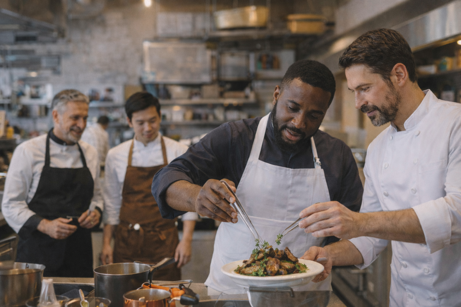 35. Colaboraciones con chefs y otros restaurantes.